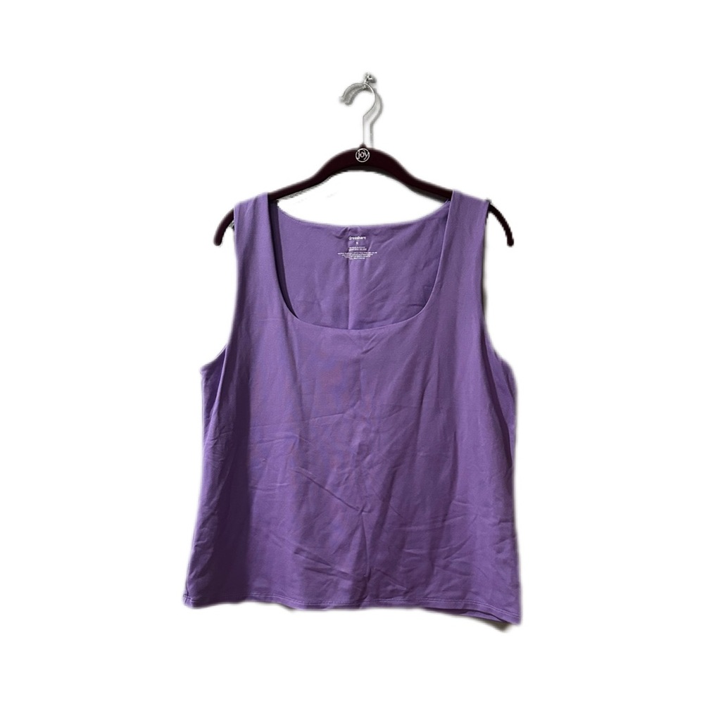 Dressbarn Lavender Square Neck Stretch Tank Top